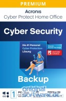 Acronis Cyber Protect Home Office Premium | 1 PC/MAC | 1 Jahr + 1 TB Cloud Storage