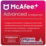 McAfee+ Advanced 2024 Einzelperson | unbegrenzte Gerteanzahl | 1 Jahr