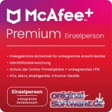 McAfee+ Premium 2024 Einzelperson | unbegrenzte Gerteanzahl | 1 Jahr