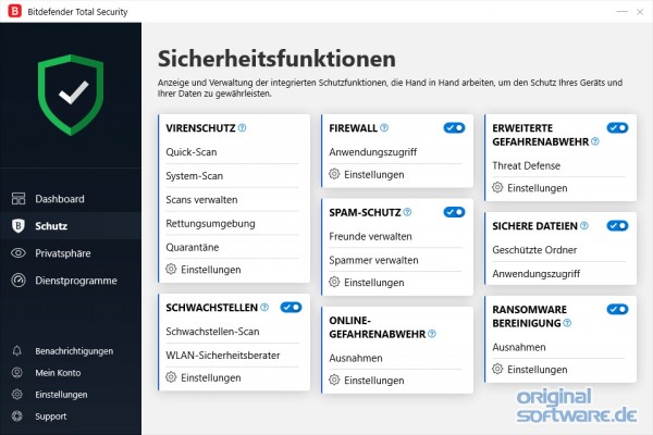 Bitdefender Total Security 2026 + unlimitiertes VPN - 5 Geräte 1 Jahr