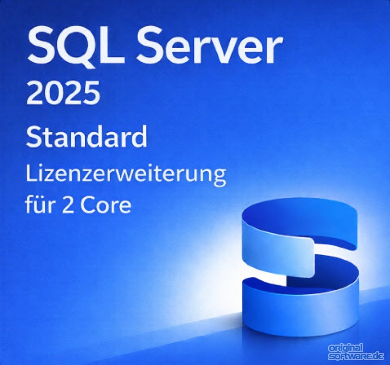 Microsoft SQL Server 2025 Standard - 2 Core Lizenzerweiterung - OEM/COA