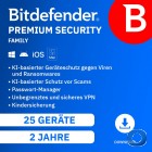 Bitdefender Premium Security Family 2026 - 25 Ger�te - 2 Jahre