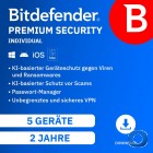 Bitdefender Premium Security Individual 2026 - 5 Ger�te - 2 Jahre