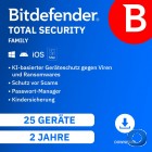 Bitdefender Total Security Family 2026 - 25 Ger�te - 2 Jahre
