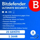Bitdefender Ultimate Security Family 2026 -25 Ger�te - 1 Jahr