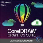 CorelDRAW Graphics Suite (aktuelle Version) 1 Jahres Lizenz fr Windows/Mac/Web/iPad
