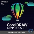 CorelDRAW Graphics Suite (aktuellste Version) Windows/MAC | 1 Jahres-Lizenz | Schulversion