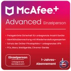 McAfee+ Advanced 2024 Einzelperson | unbegrenzte Gerteanzahl | 1 Jahr
