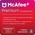 McAfee+ Premium 2024 Einzelperson | unbegrenzte Gerteanzahl | 1 Jahr