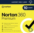 Norton 360 Premium inkl. 75 GB - 10 Ger�te 1 Jahr - Kein Abo
